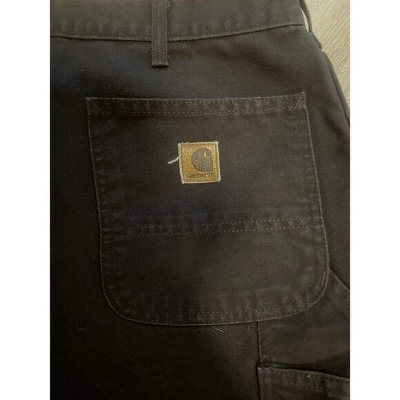 Vintage Carhartt Brown Loose Original Fit Pants Cotton Size 39 Cargo - Picture 2 of 9